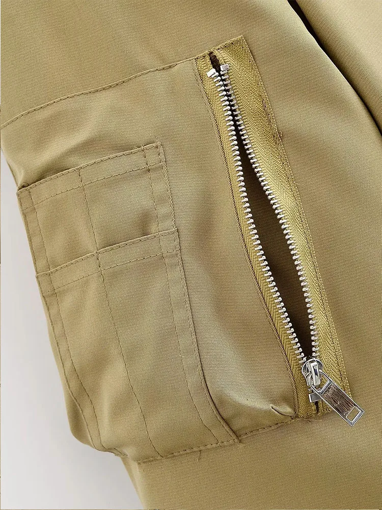 Women’s Quilted Loose Long Sleeve Jacket - Image 3