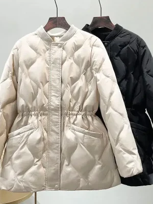 Korean Fashion Slim A-Line Winter Parka