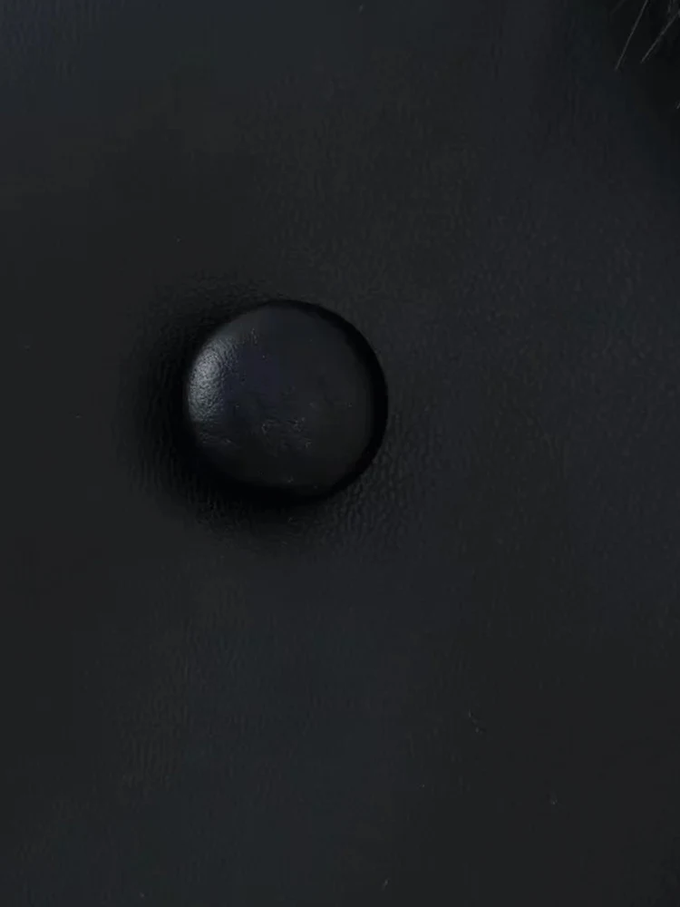 Women’s Faux Fur Collar Black Jacket - Image 5