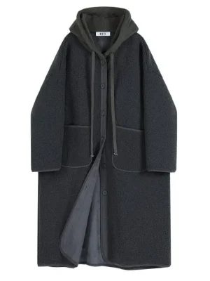 Women's Hooded Lamb Fur Coat