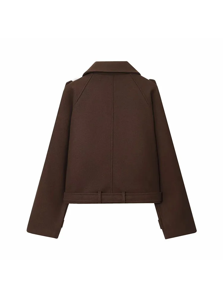 Autumn Winter Casual Lapel Jacket Women - Image 3