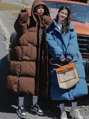 Women's Thick Cotton Puffer Coat Korean Oversized Winter Style