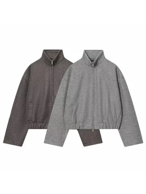 Autumn Winter Pilot Zip Jacket Casual Loose Fit