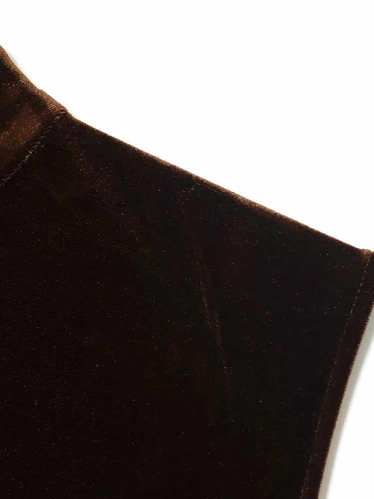 Women’s Lace Velvet Sleeveless Mini Dress - Image 6