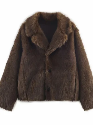 Women’s Reversible Faux Fur Short Jacket