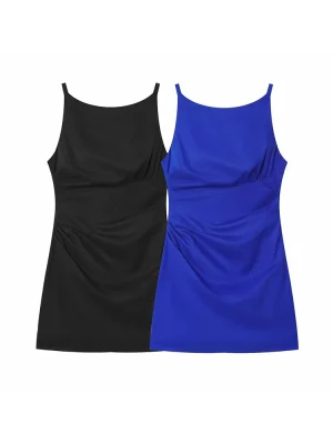 2025 Autumn Sleeveless Slim Fit Mini Dress