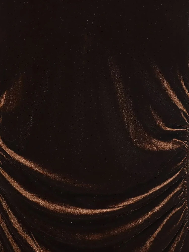 Women’s Lace Velvet Sleeveless Mini Dress - Image 5