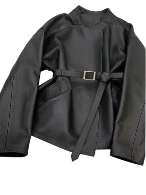 Autumn Loose & Slim Leather Jacket