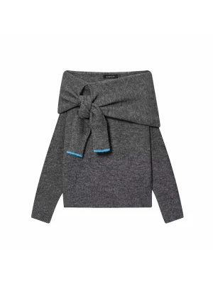 Autumn Off Shoulder Knit Sweater Casual Chic Long Sleeve