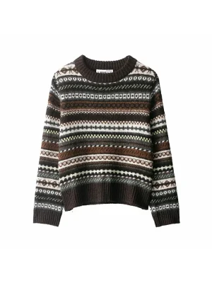 Autumn Winter Retro Cashmere Sweater