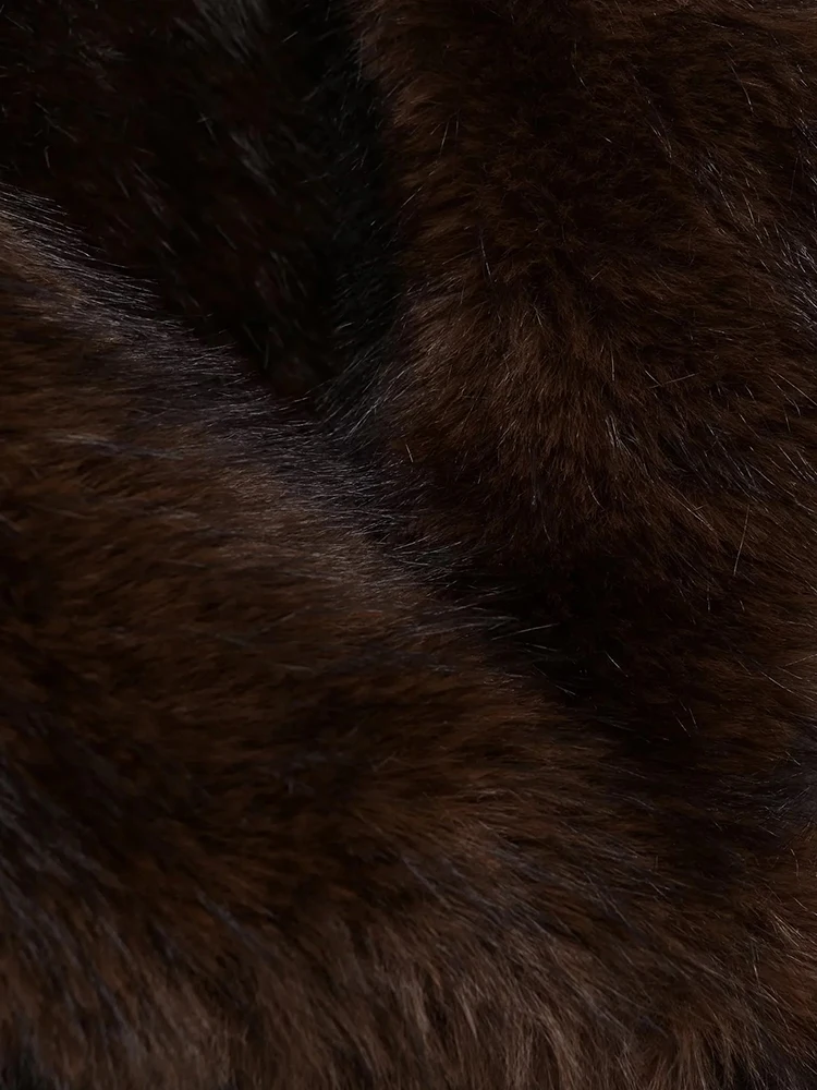 Women’s Reversible Faux Leather & Lambwool Coat - Image 6