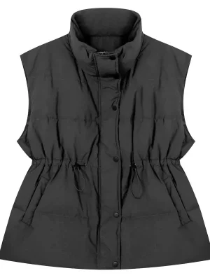 Slim Fit Long Padded Down Vest