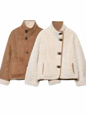 Autumn Winter Reversible Warm Jacket
