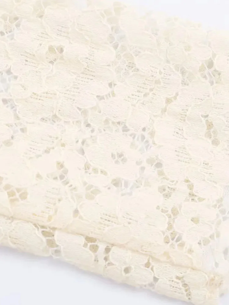 Women’s Lace Patchwork Backless Mini Dress - Image 5