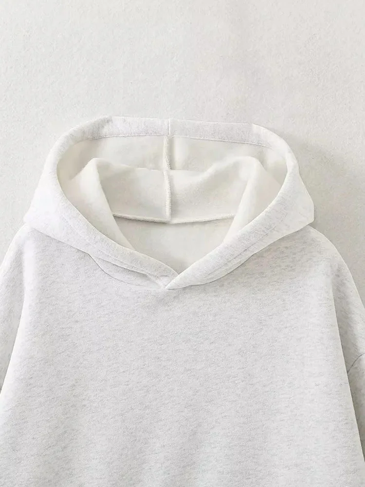 Women’s Autumn Winter Loose Hoodie with Hat - Image 4