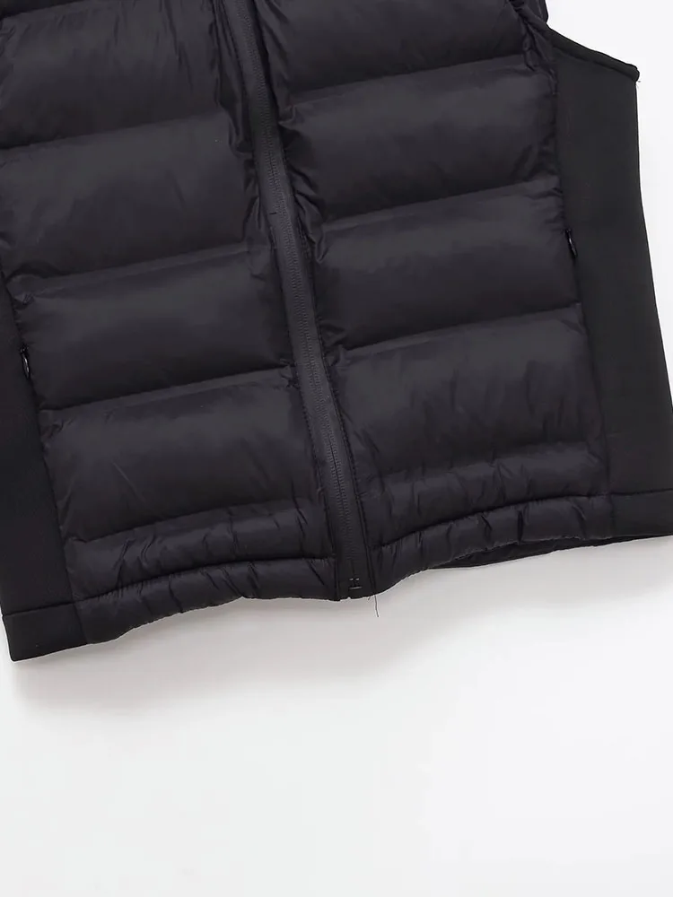 Autumn Winter Lightweight Hooded Zipper Vest - Image 4