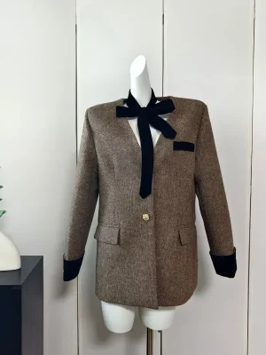 Autumn Korean V-Neck Blazer Jacket for Women