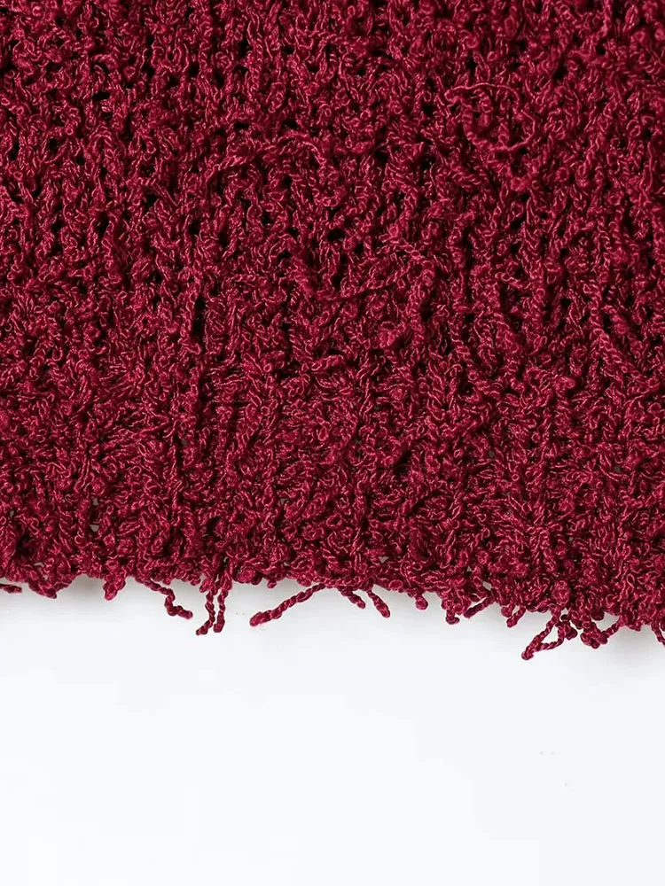 2025 Autumn Cropped Knitted Cardigan - Image 6