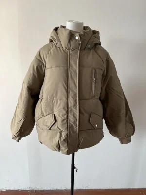 Korean Style Hooded Plush Cotton Coat