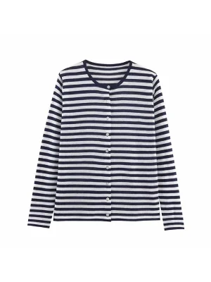 Women’s Striped Knitted Cardigan Sweater