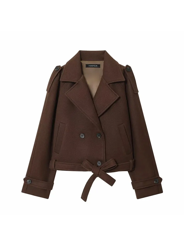 Autumn Winter Casual Lapel Jacket Women - Image 2