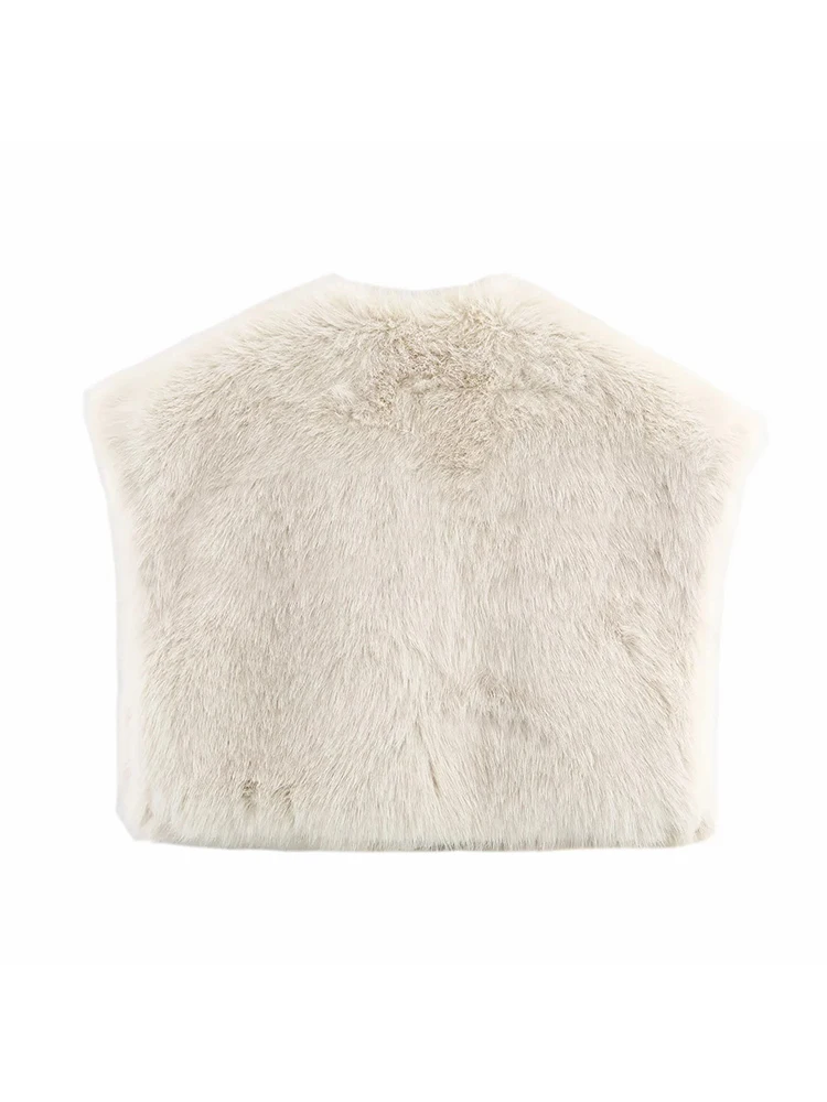 Casual Warm Fur Vest for Women - Image 3