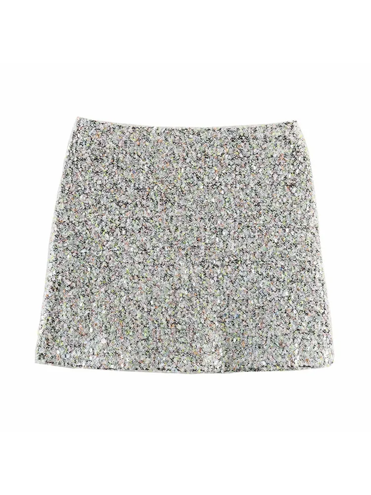 Autumn Winter Beaded Mini Skirt Set - Image 5