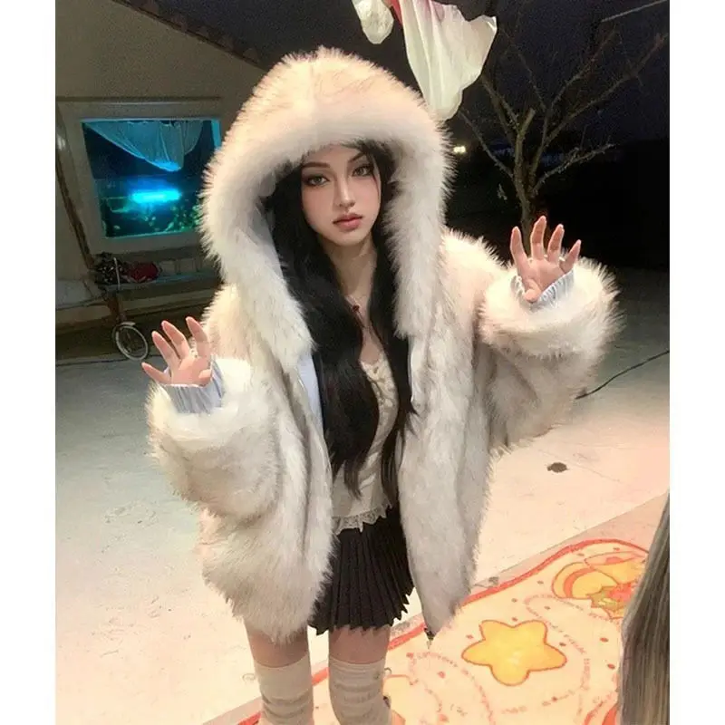 Fashionable Minimalist Zipper Hooded Cotton Jacket - Image 4