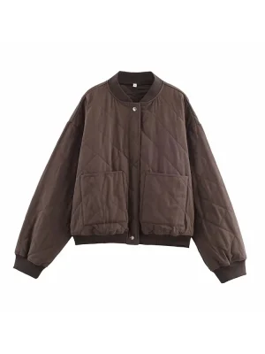 Women's 2025 Vintage Chic Bomber Jacket