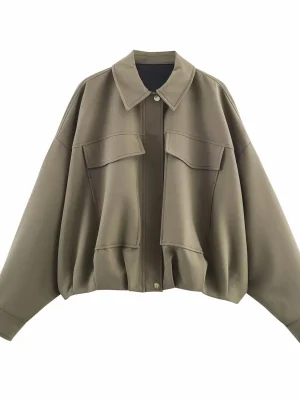 Winter Vintage Womens Bomber Jacket