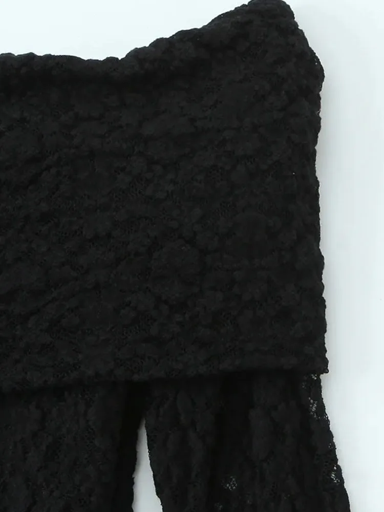 2025 Autumn Off-Shoulder Lace Maxi Dress - Image 3