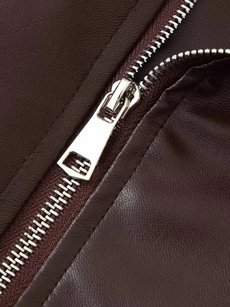 2025 Autumn Casual Loose Leather Jacket - Image 5