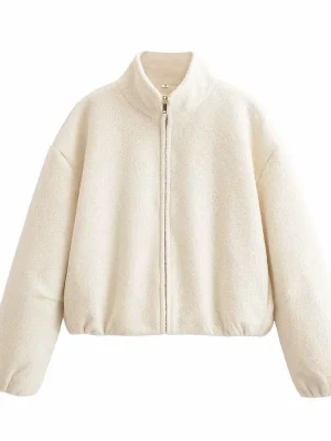 Autumn Winter Stand-Collar Short Jacket for Women