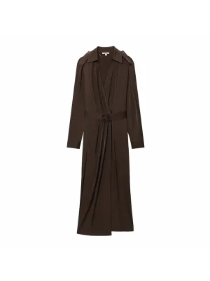 Women’s 2025 Elegant Belted Midi Dress