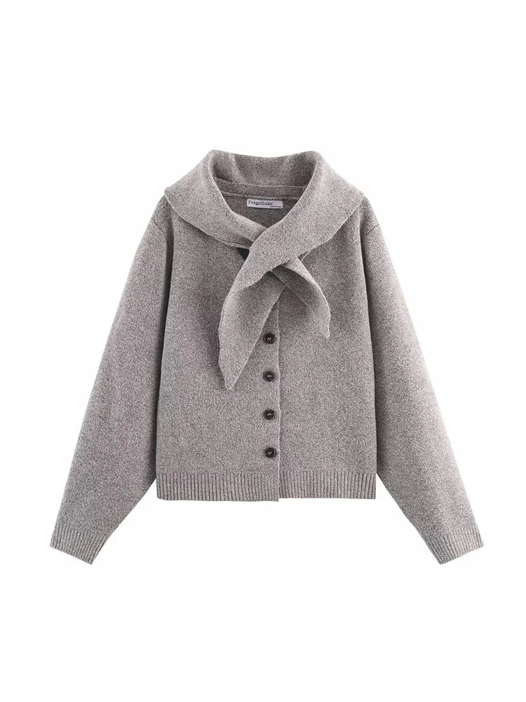 Autumn Winter Knitted Cardigan - Image 2