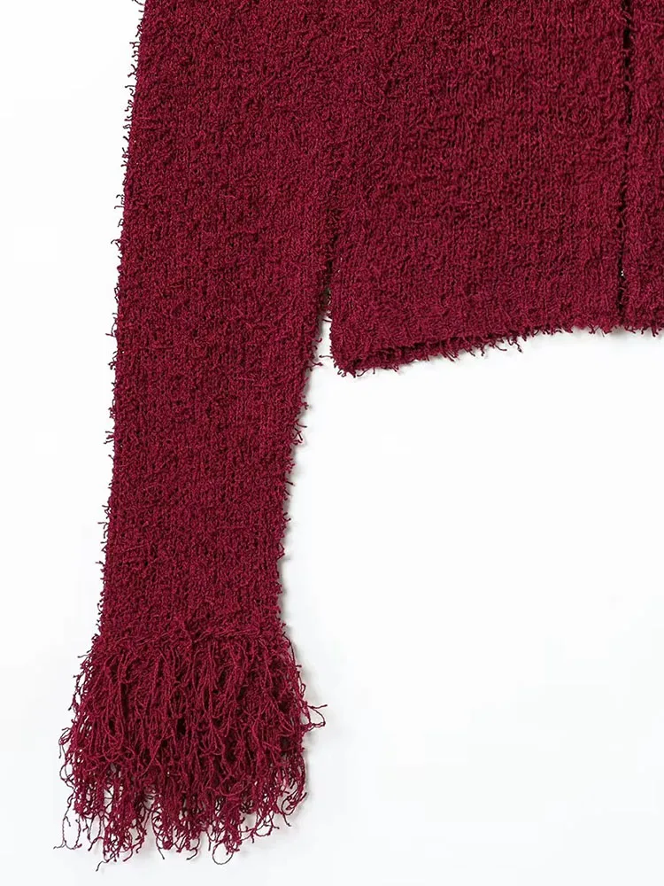 2025 Autumn Cropped Knitted Cardigan - Image 4