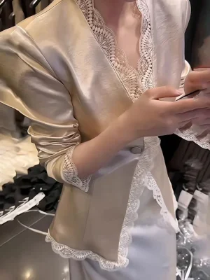Spring French-Style Lace Patchwork Jacket for Women