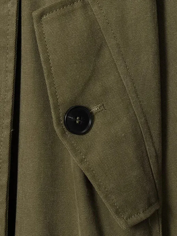 Women’s 2025 Army Green Trench Coat - Image 6