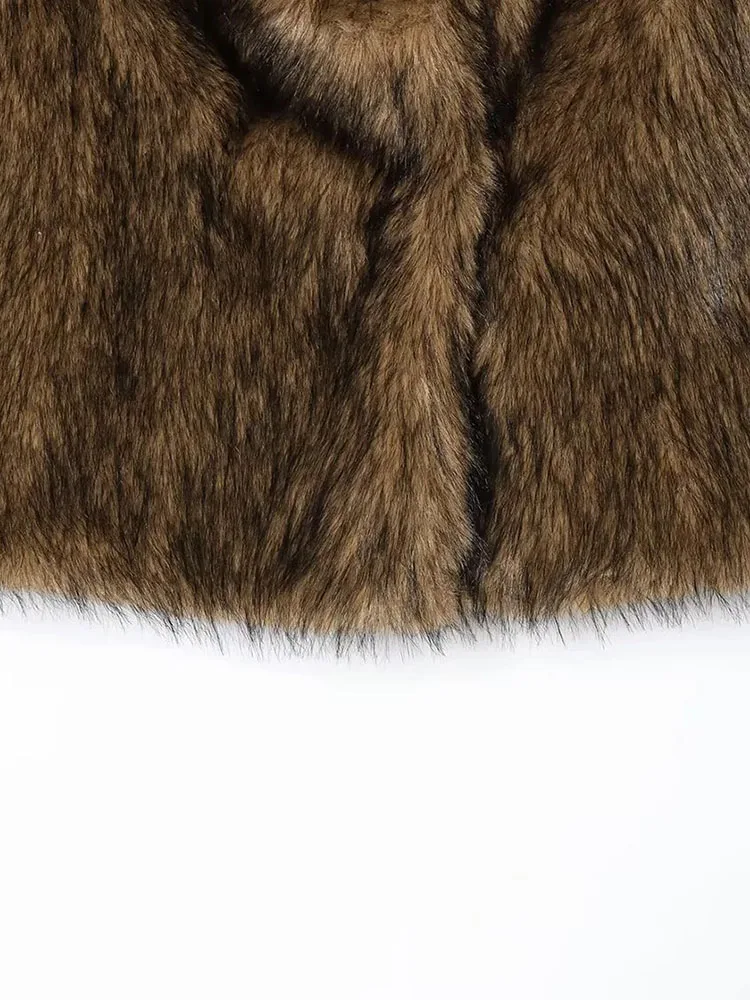 2025 Autumn Faux Fur Loose Coat - Image 3