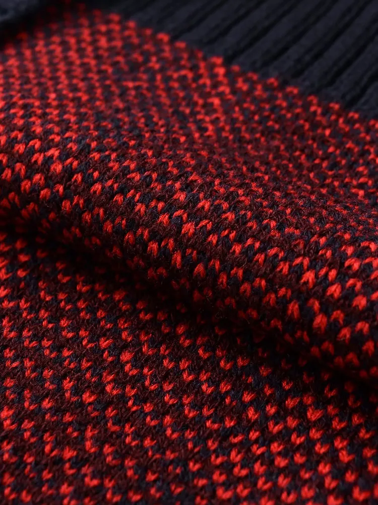 Women’s Color-Blocked Diamond Pattern Vest - Image 5