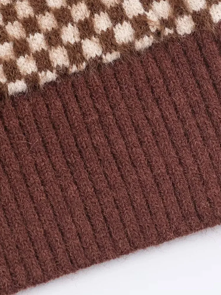 Autumn Winter High-Neck Zip Bomber Sweater - Image 7