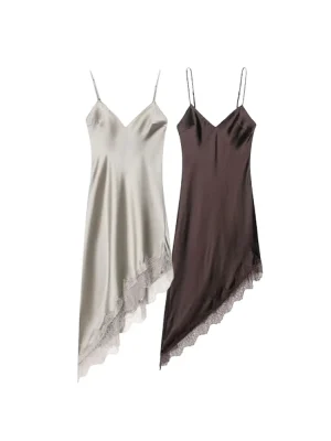 Autumn Sexy Lace V Neck Dress Women