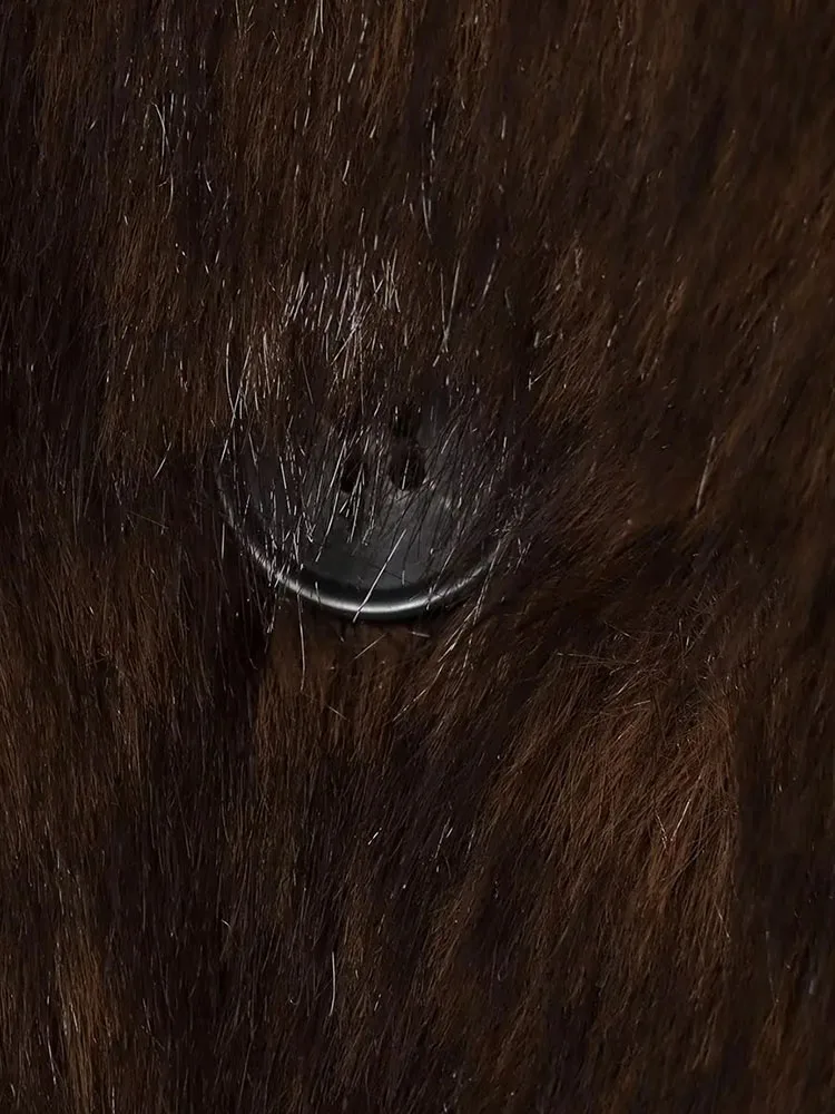 Winter Reversible Faux Fur Coat Women - Image 4