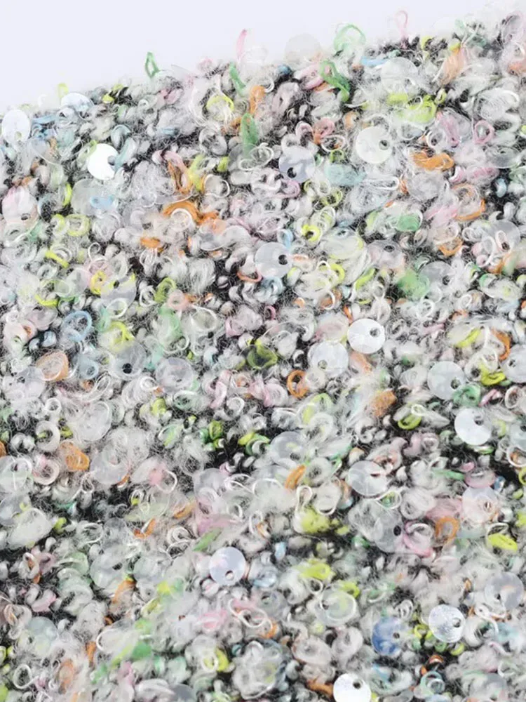 Autumn Winter Beaded Mini Skirt Set - Image 7