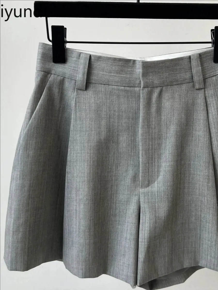 Spring Summer High Waist Wide Leg Shorts - Image 2