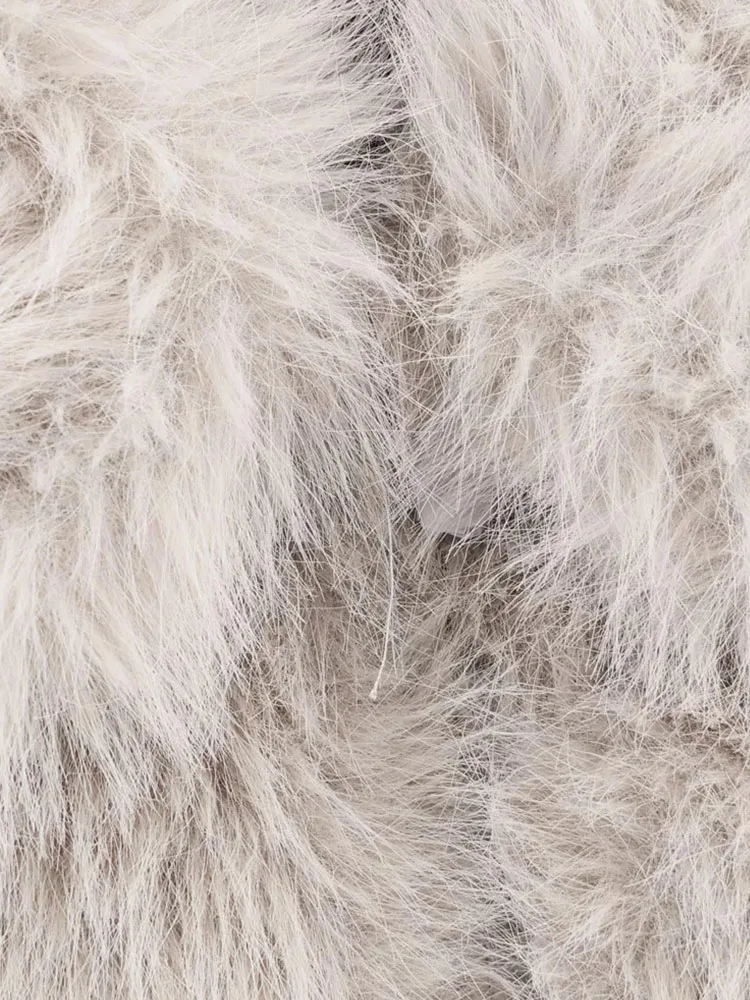 Women’s Lapel Long Sleeve Fur Jacket - Image 6