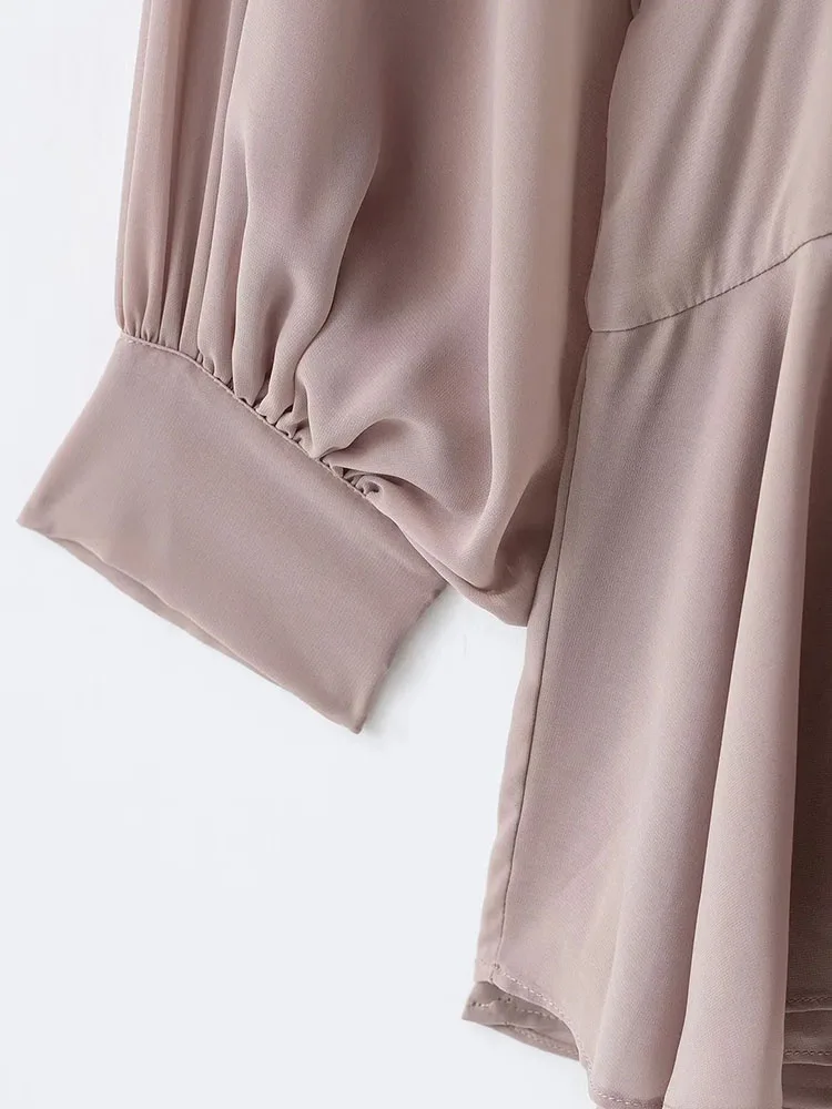 Autumn Winter Bow Blouse Women Loose Fit - Image 6