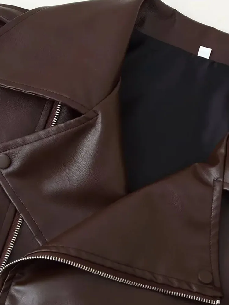 2025 Autumn Casual Loose Leather Jacket - Image 4