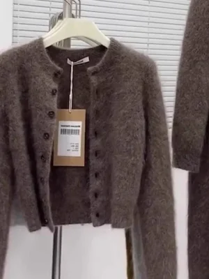 Loose Fit Winter Velvet Cardigan