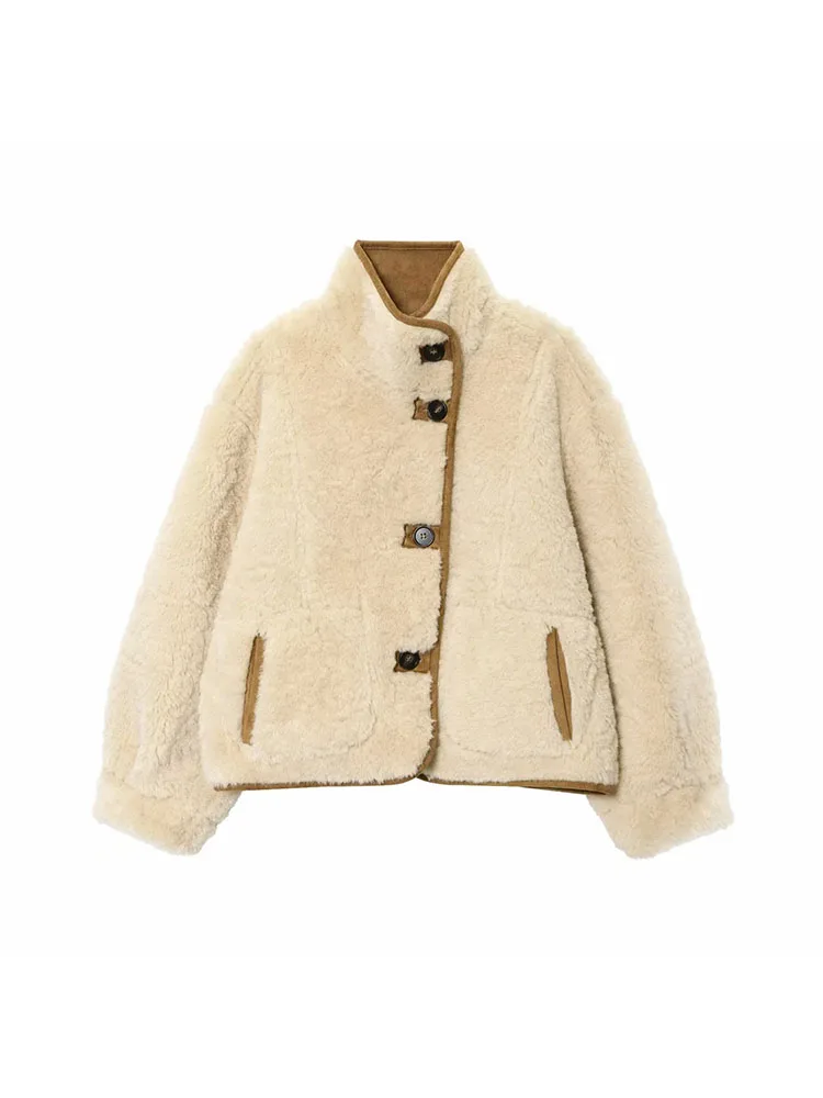 2025 Double-Sided Lamb Velvet Short Coat